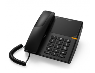 Alcatel T28 CE Analog Corded Phone - Black